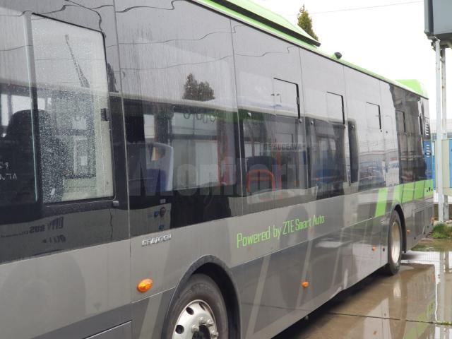 Cele 25 de autobuze care vor fi livrate în toamnă la Suceava vor fi verzi precum cupola celui vizitat de Lungu în curtea BMC CITY BUS 3