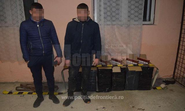 Doi contrabandiști ucraineni cu țigări de peste 7.000 de euro, reținuți la Bilca