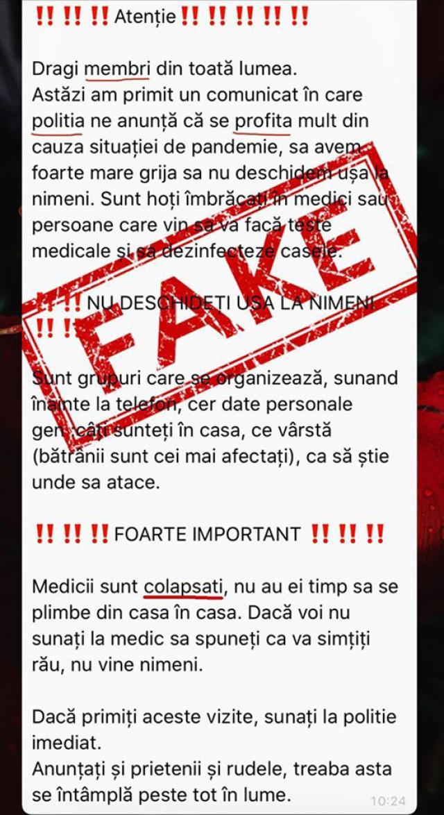 Un fake-news promovat intens și la Suceava