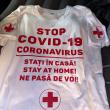 Tricouri inscripționate cu mesajele “STOP COVID 19” – STAȚI ÎN CASĂ! – NE PASĂ DE VOI!