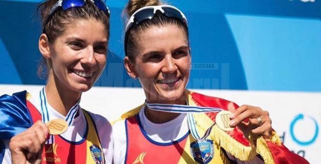Sucevencele Gianina Beleagă şi Ionela Cozmiuc sunt duble campioane mondiale cu barca de două vâsle