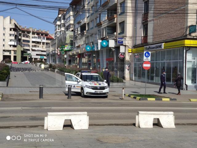 Centrul Sucevei, miercuri, la ora 13.00