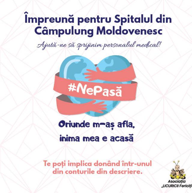 Asociația „Licuricii fericiți” a lansat campania „Împreună pentru Spitalul din Câmpulung Moldovenesc”