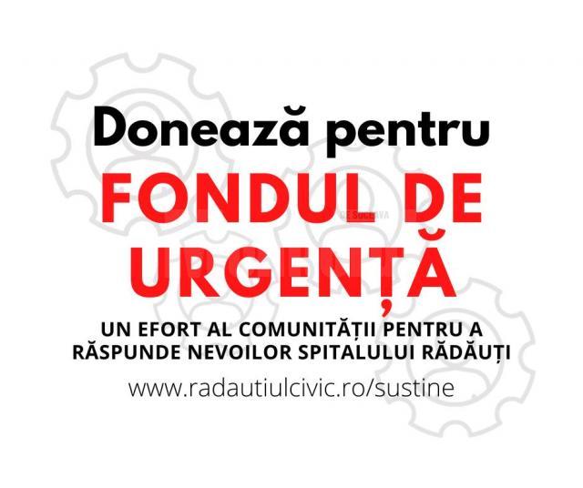 Campanie de strângere de fonduri pentru Spitalul din Rădăuți -„Fondul de urgență pentru Rădăuți”