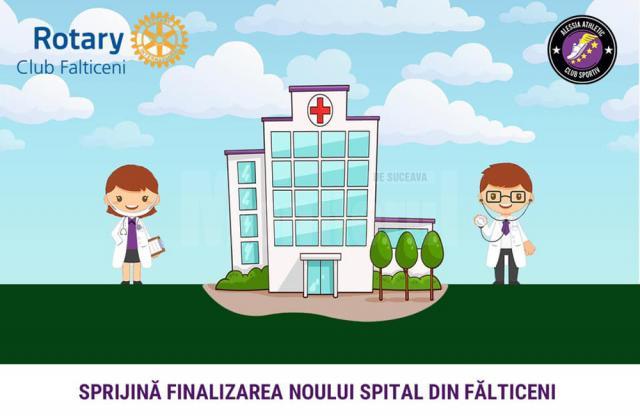 Club Sportiv Alessia Athletic şi Clubul Rotary Fălticeni și-au unit forţele pentru finalizarea noului spital din Fălticeni