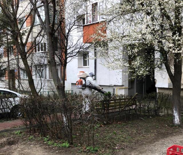 Dezinfecția a aproape 2000 de scări de bloc din Suceava, demarată în paralel, în patru zone