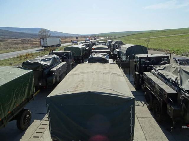 Peste 70 de militari au venit să ajute la dezinfecția Sucevei Sursa Foto: MApN