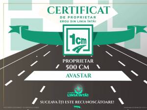 Certificate de proprietari pentru centimetrii de autostradă cumparați prin donații