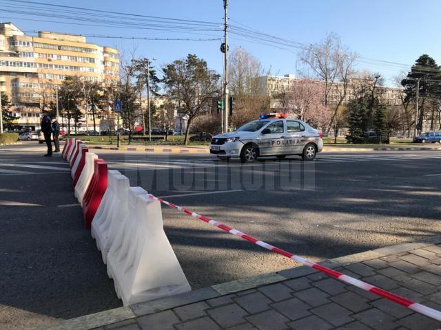 Traficul rutier și pietonal este restricționat în zona Spitalului Județean Suceava, începând de luni.