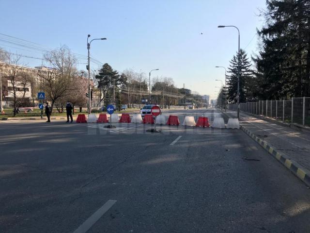 Traficul rutier și pietonal este restricționat în zona Spitalului Județean Suceava, începând de luni.