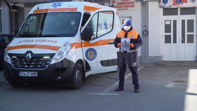 Moment de reculegere la Ambulanța Suceava, în memoria lui Cristian Stupiuc, ucis de COVID-19