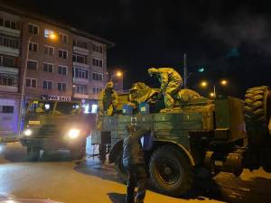 Operaţiune de dezinfecţie a străzilor din Suceava cu Batalionul 202 Apărare CBRN - Intervenție la Dezastre