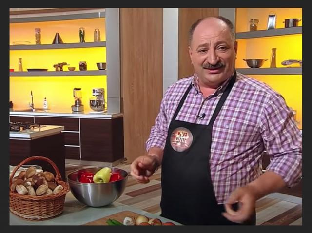 Vasile Rusu, fostul viceprimar din Broșteni, pe când participa la „Chefi la cuțite”