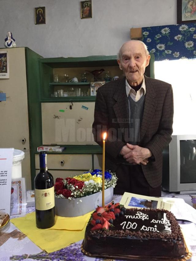 Gheorghe Cotos, veteranul de război din Straja, la 100 de ani