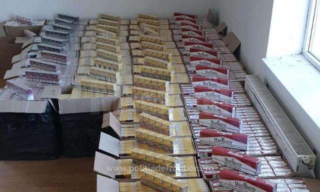 Focuri de armă și țigări de contrabandă de 120.000 de euro capturate în weekend