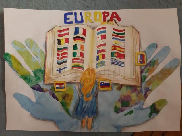 Ziua Europei, sărbătorită online de elevii Școlii Gimnaziale „Constantin Morariu” Pătrăuți