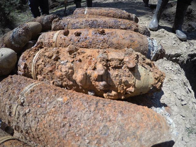 Peste 800 de elemente de muniție din Primul Război Mondial, distruse de pirotehniștii ISU