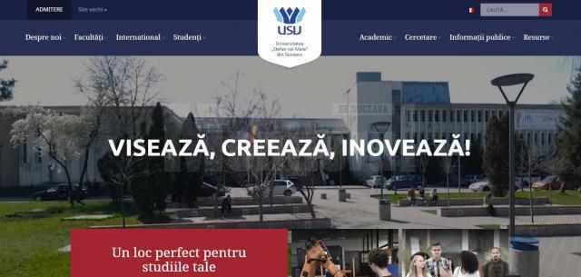 Universitatea „Ștefan cel Mare” lansează noul website www.usv.ro