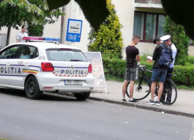 Peste 70 de sancțiuni aplicate bicicliștilor și căruțașilor care nu respectă codul rutier