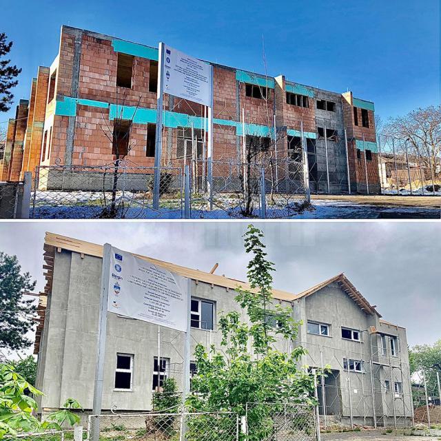 Lucrările de construire a unei noi grădinițe în municipiul Suceava, realizate 50%