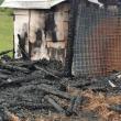 Anexele unei gospodării din Râșca, unde o familie cu 10 copii își ținea toata agoniseala, s-a făcut scrum în urma unui incendiu