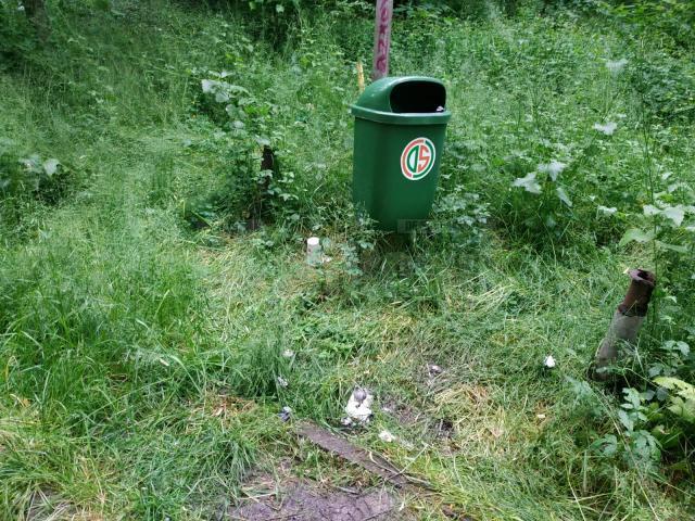 Parcul Șipote, plin de mizerie și buruieni