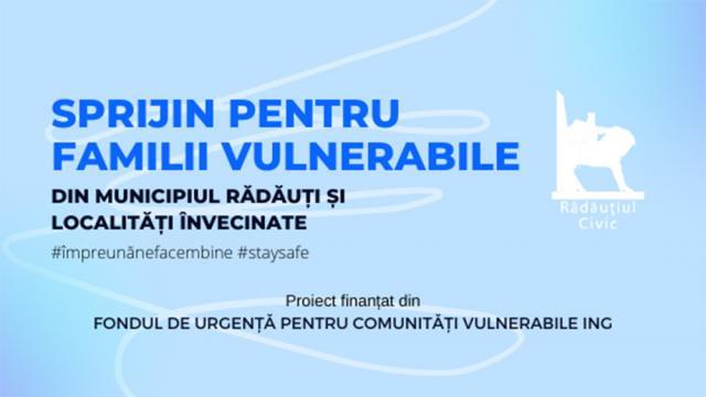 Sprijin pentru peste 500 de persoane vulnerabile din Rădăuți și împrejurimi, oferit de Asociația „Rădăuțiul Civic”