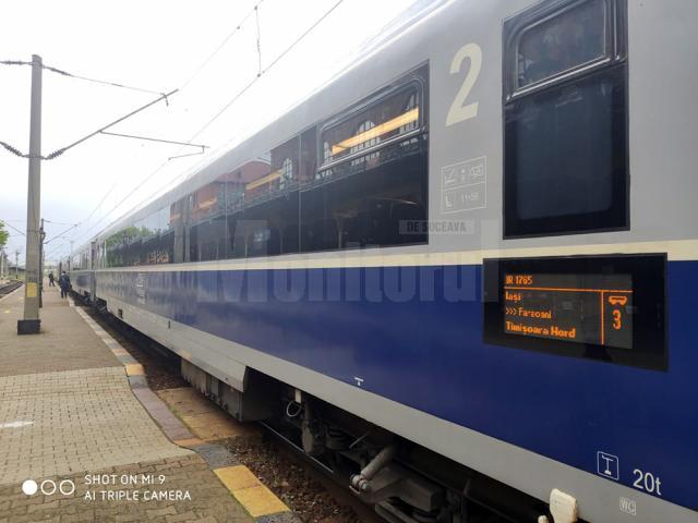 Primul tren Iaşi-Timişoara Nord a plecat la drum luni după-amiază