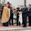 Slujbă de pomenire pentru eroii neamului, oficiată la inaugurarea Turnului Unirii, în prezența autorităților locale - foto Cosmin Romega