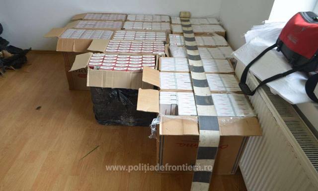 Peste 10.000 de pachete de țigări capturate la frontiera româno-ucraineană
