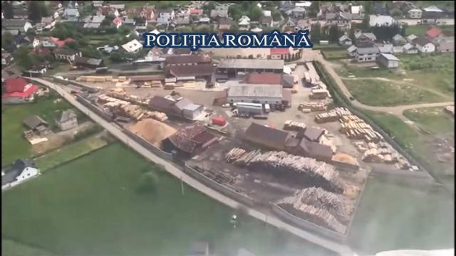 Acțiune de control de amploare pe linia neregulilor silvice din județul Suceava, coordonată din elicopter
