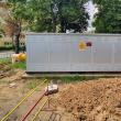 Stația de Reglare Sector (SRS) pentru gaz metan, montată lângă sediul de Primărie din Burdujeni