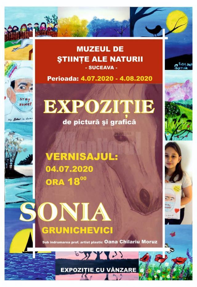 Sonia Grunichevici expune 30 de tablouri de pictură și grafică, la Muzeul de Științe ale Naturii