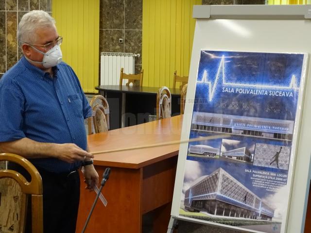 Primarul Ion Lungu a prezentat noul proiect al Sălii Polivalente Suceava, în valoare de 32 de milioane de euro