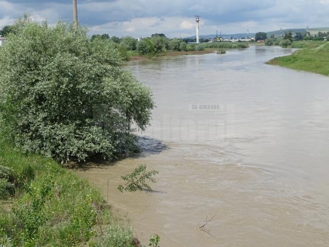 Pericol de inundații pe râul Suceava