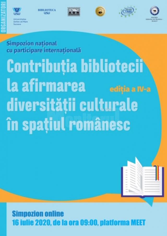 Simpozionul „Contribuția bibliotecii la afirmarea diversității culturale în spațiul românesc”, organizat de Biblioteca USV