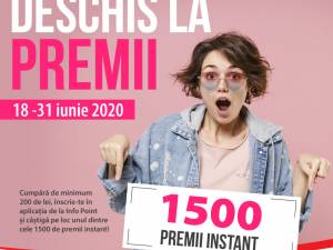 În perioada 18 – 31 iulie 2020, Shopping City Suceava răsplătește alegerile de cumpărături inspirate cu 1500 de premii instant