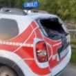Distrugerile provocate mașinii lui Tiberiu Boșutar cu bâtele, de atacatori