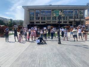 Protestul din centrul Sucevei