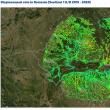 Romania - harta satelitară pe care se observă deplasările de teren pe o perioadă de 5 ani