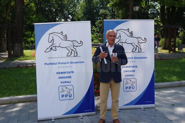 Președintele Organizației Județene Suceava a Partidului Puterii Umaniste (social-liberal), deputatul Alexandru Băișanu