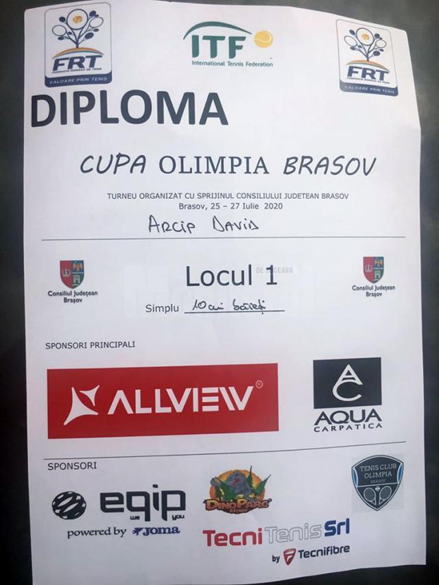 David Arcip şi Teodora Sfirnaciuc, locului 1 la Cupa „Olimpia” Braşov