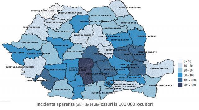 Trend ascendent pentru județul Suceava, în ultima săptămână, la îmbolnăvirile de Covid