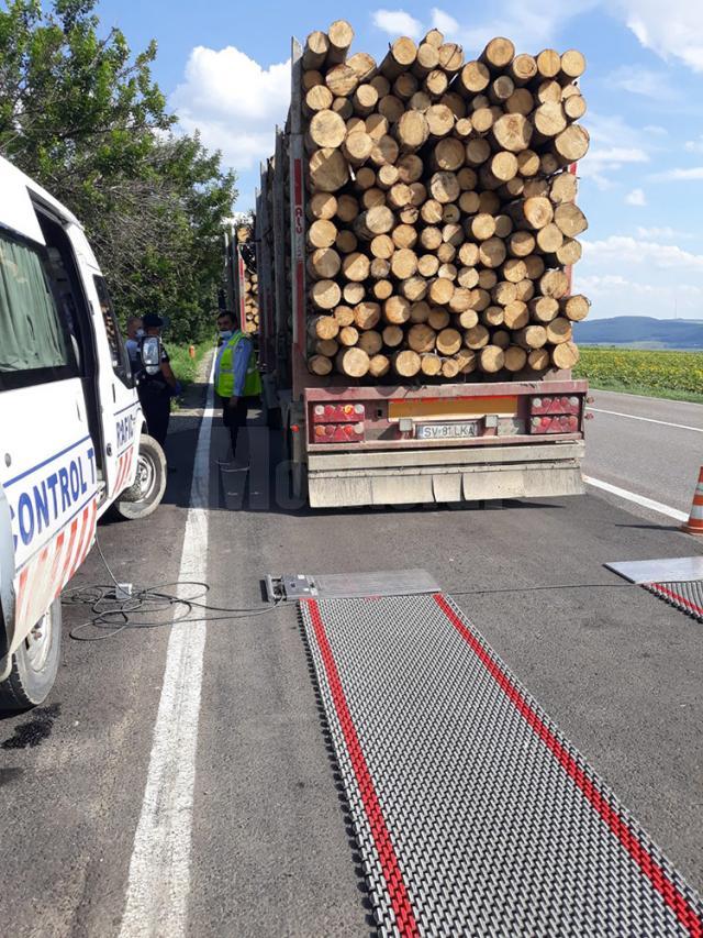 Camionul plecat de la Putna și oprit la Gălănești a fost cântărit la platforma autorizată de la Dărmănești