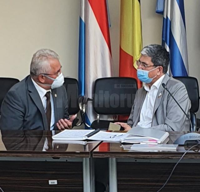 Primarul Ion Lungu în dicuții cu ministrul Marcel Boloș, la Ministerul Fondurilor Europene