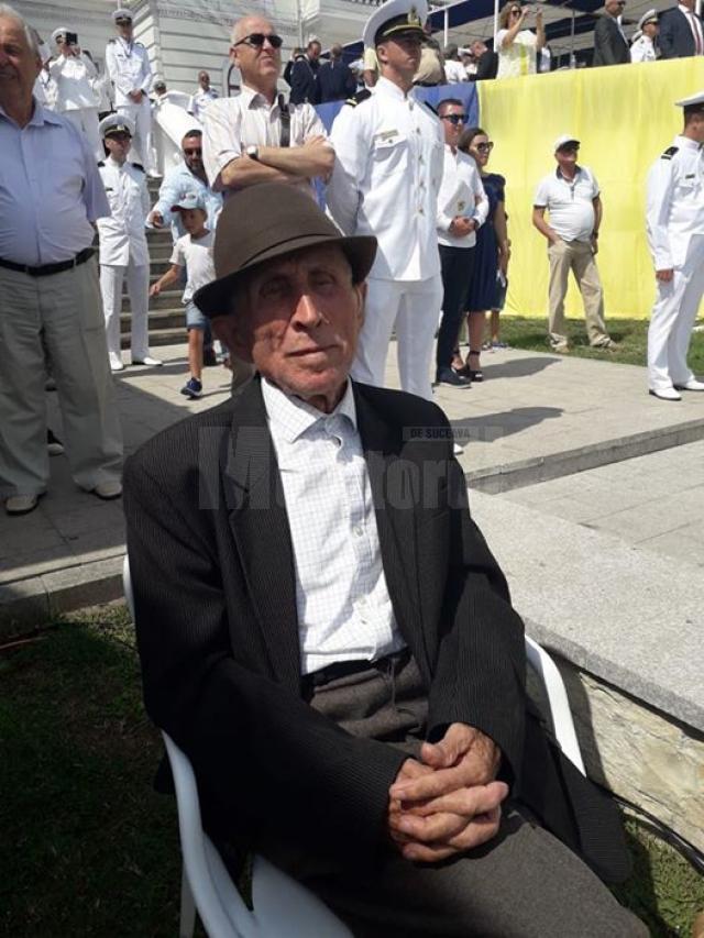Vasile Filoti, la 98 de ani, la Ziua Marinei