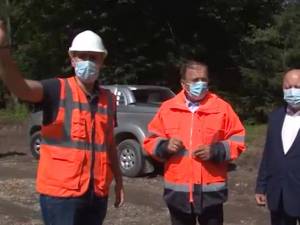 Gheorghe Flutur şi Ilie Boncheş au inspectat lucrările la magistrala de gaz spre Vatra Dornei