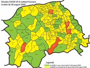 Cazurile active de Covid-19, din fiecare localitate din județul Suceava