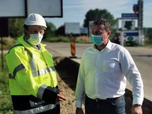 Președintele Consiliului Județean a verificat lucrările de modernizare a drumului Suceava - Dolhasca