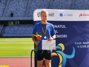 Ştefan Turluianu a devenit vicecampion național de tineret la atletism